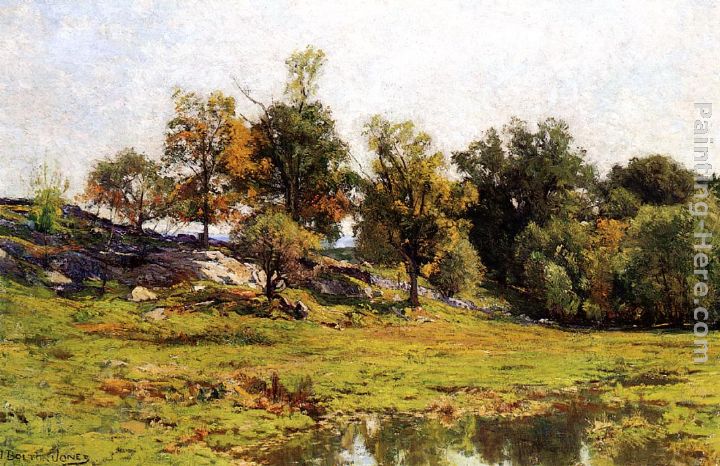 Summer Landscape painting - Hugh Bolton Jones Summer Landscape art painting